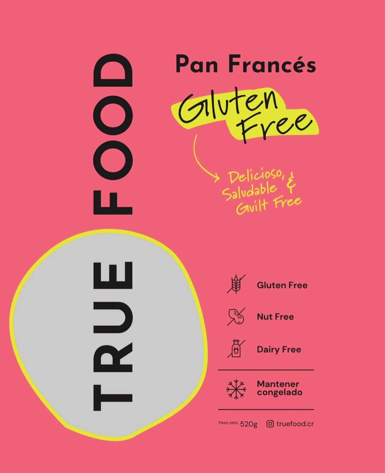 Pan francés 2 unid GF True food