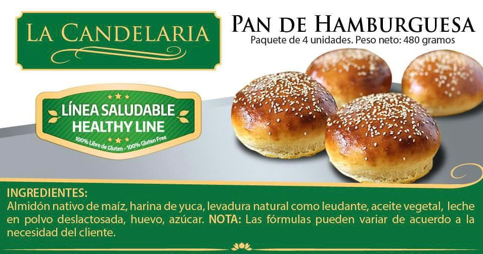 Pan de hamburguesa GF La candelaria