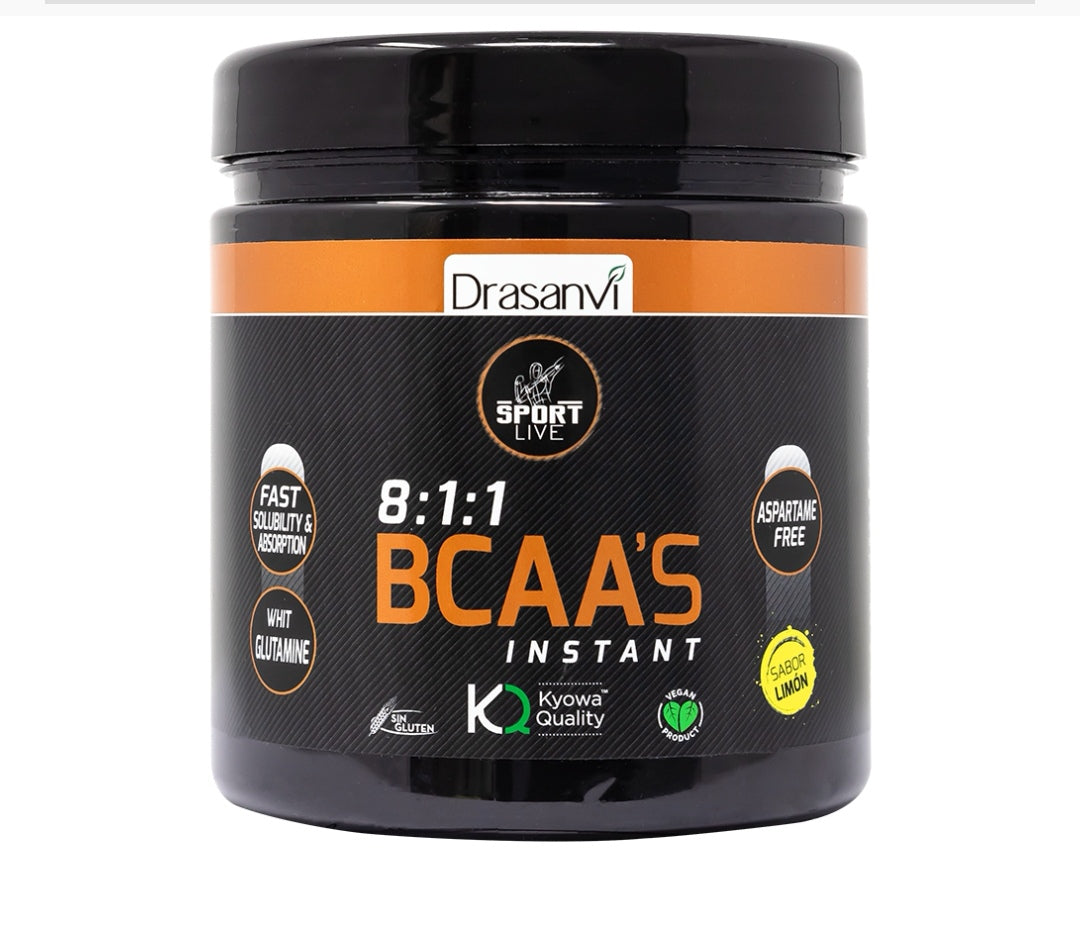 BCAAS + Glutamina Kyowa Sabor Limón 275 g Sport Live Drasanvi