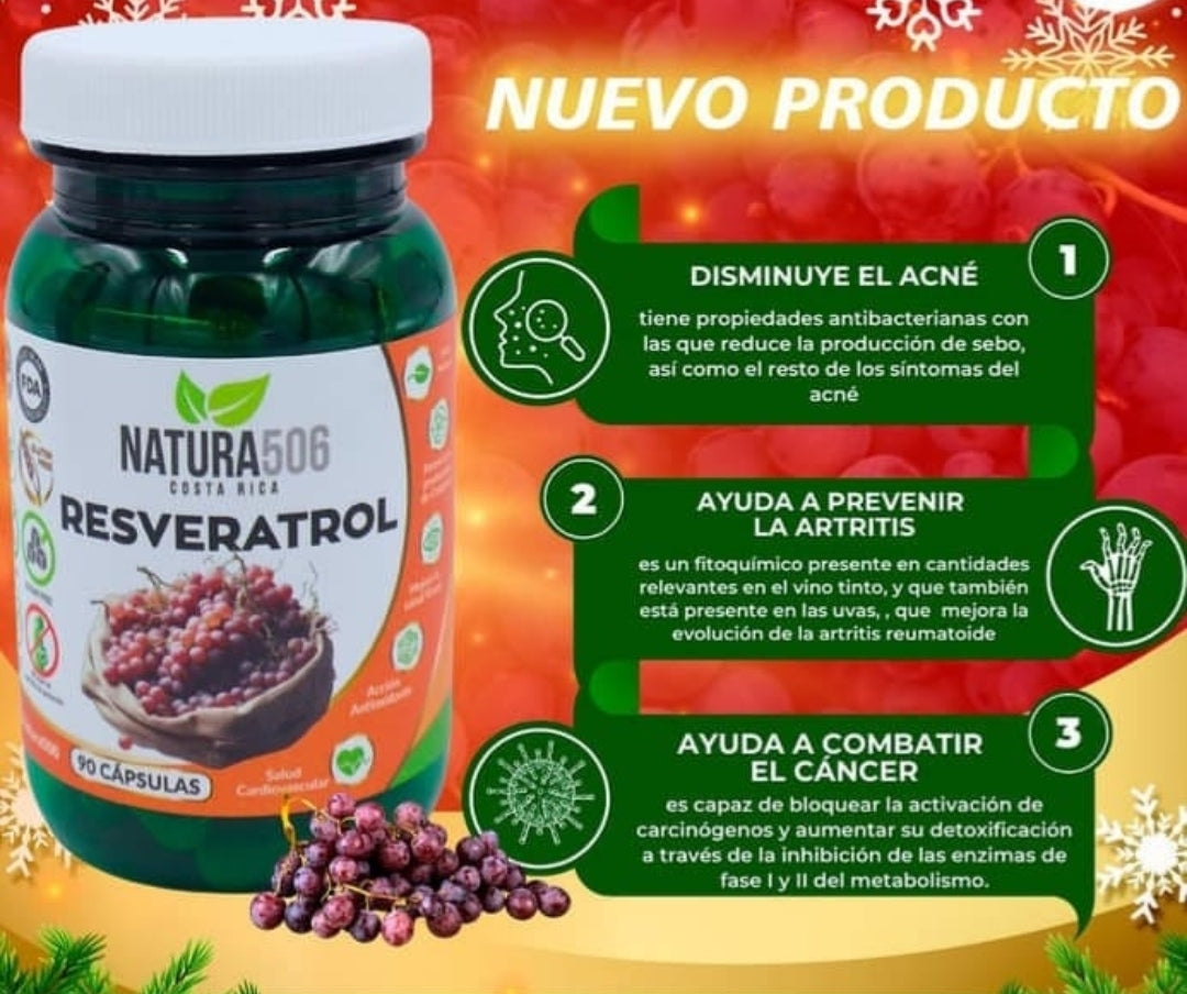 Cápsulas de Resveratrol Natura 506