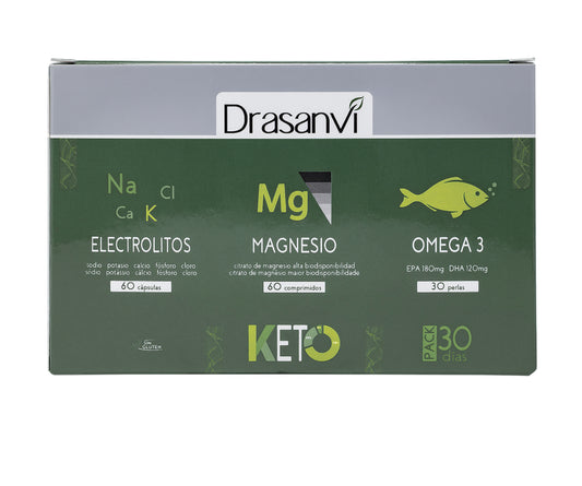 Pack Keto (electrolitos,magnesio-omega) Drasanvi