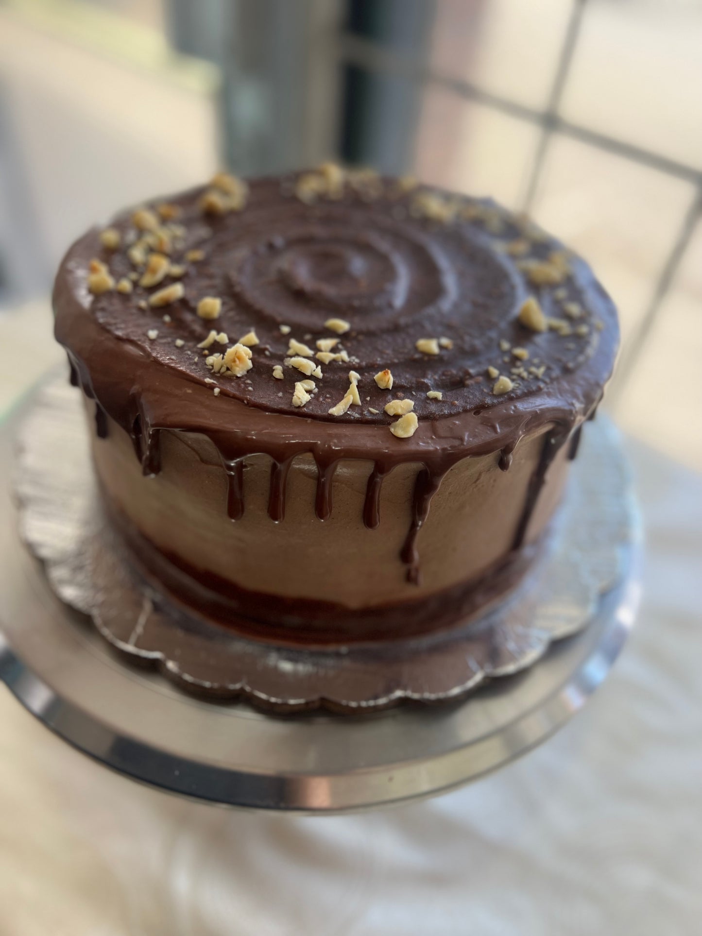 Porción Pastel de Choco Avellana (Nutella Keto)