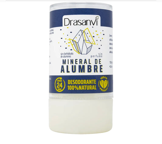 Desodorante 100% Mineral de Alumbre 120 g Drasanvi