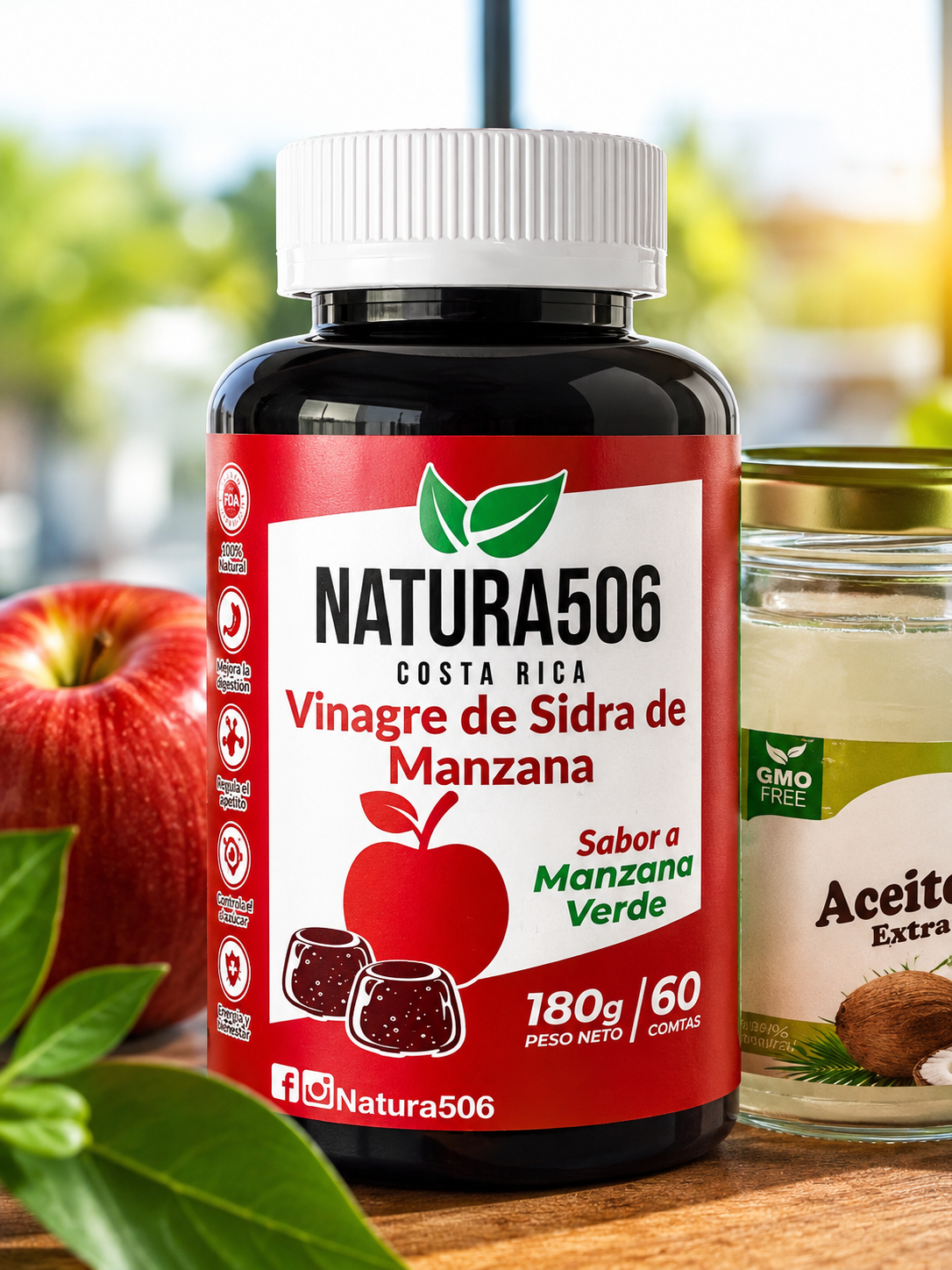 Gomitas vinagre de manzana. Natura 506