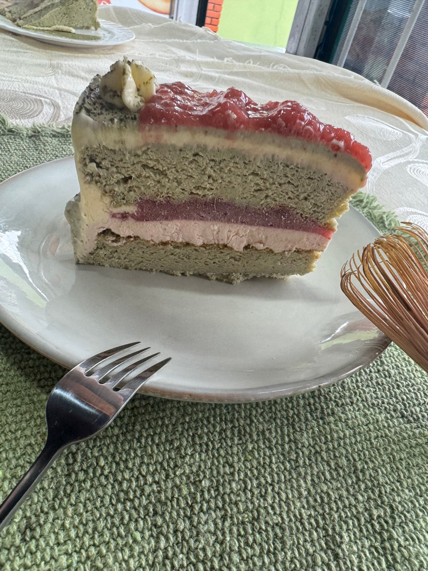 Strawberry Matcha cake Kpan