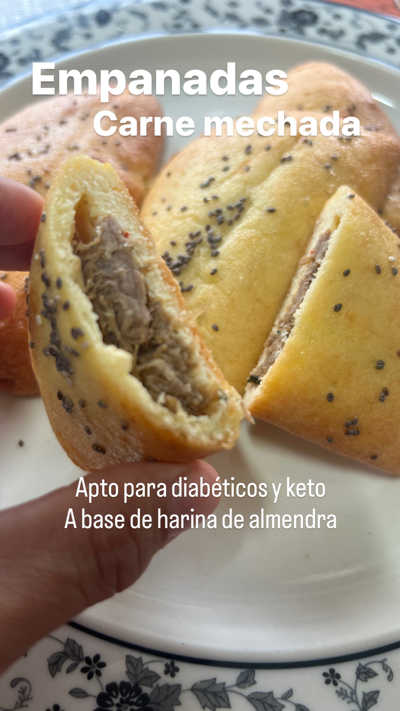 Empanadas de carne mechada Keto Kpan