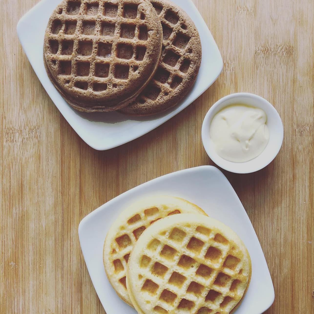 Waffles Keto de chocolate