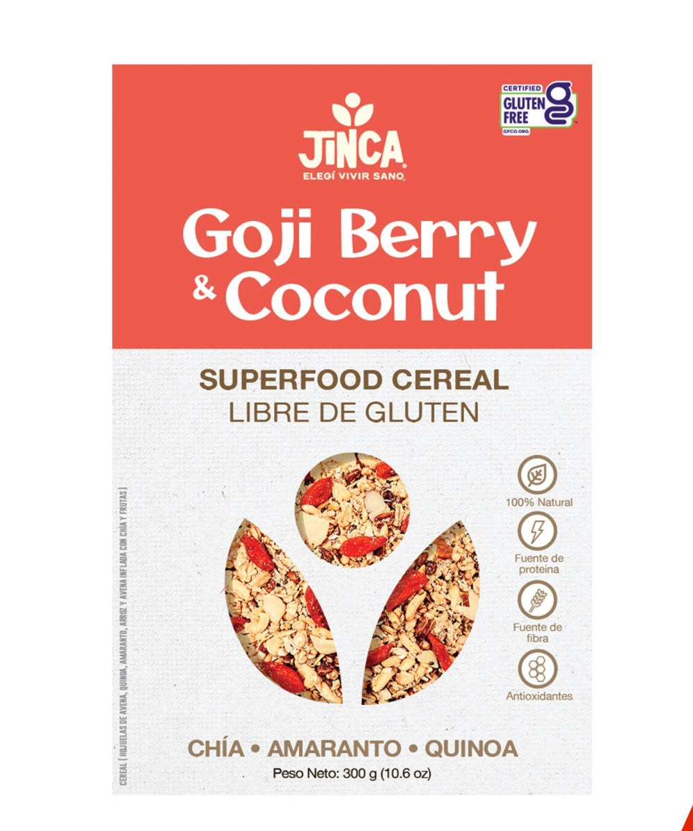 Cereal goji berry y coco - Jinca