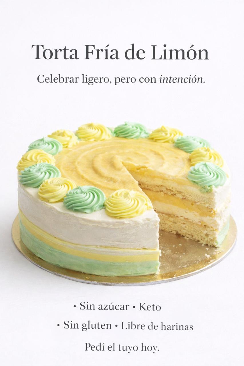 Pastel de Limón sin harinas