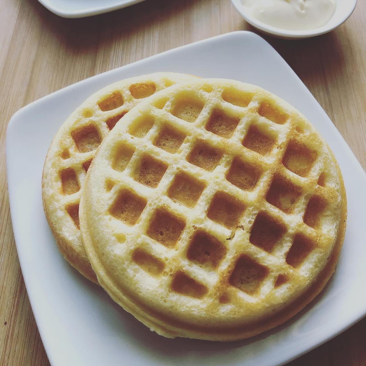 Waffles (Chaffles) de Porteina y queso Keto 2 unid