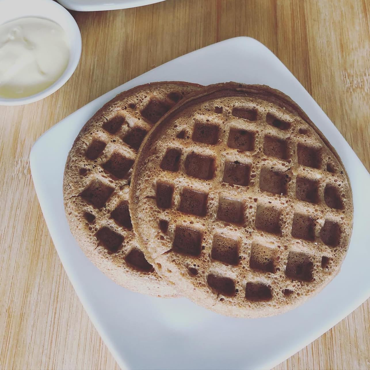 Waffles Keto de chocolate