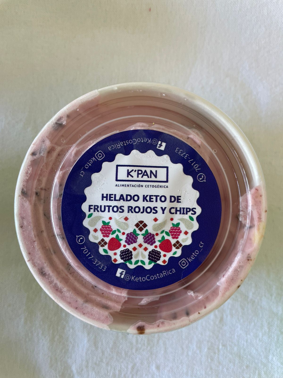 Helado 120g Diabeticos y Keto KPan