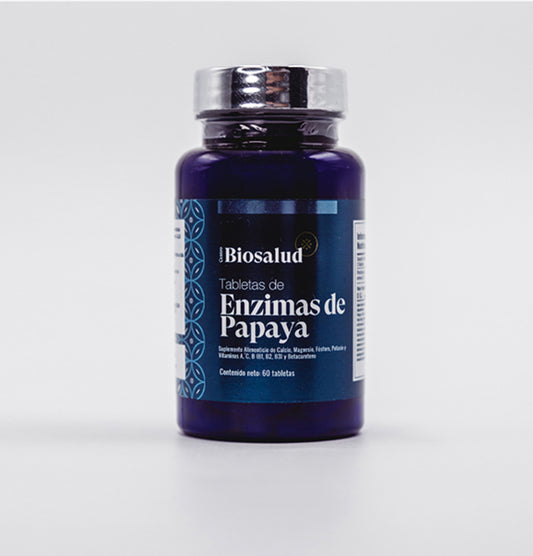 Enzimas digestivas de papaya Biosalud