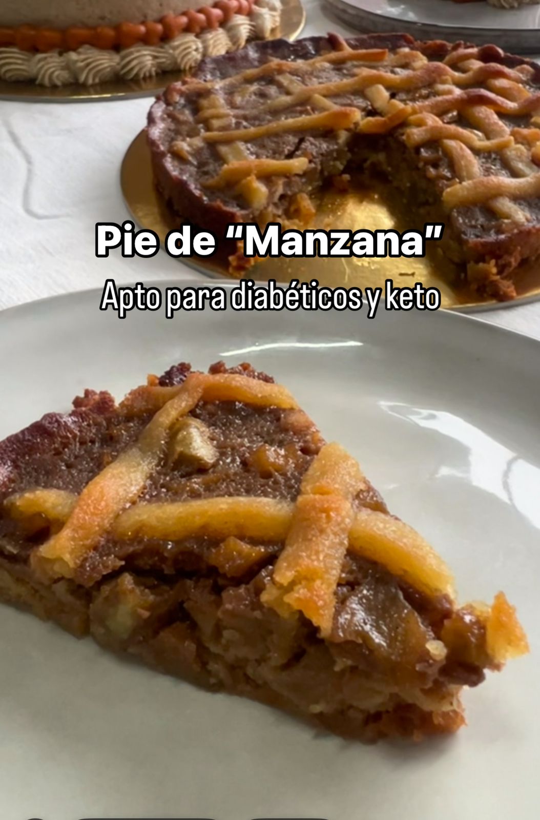 Pie de “manzana” Keto Kpan