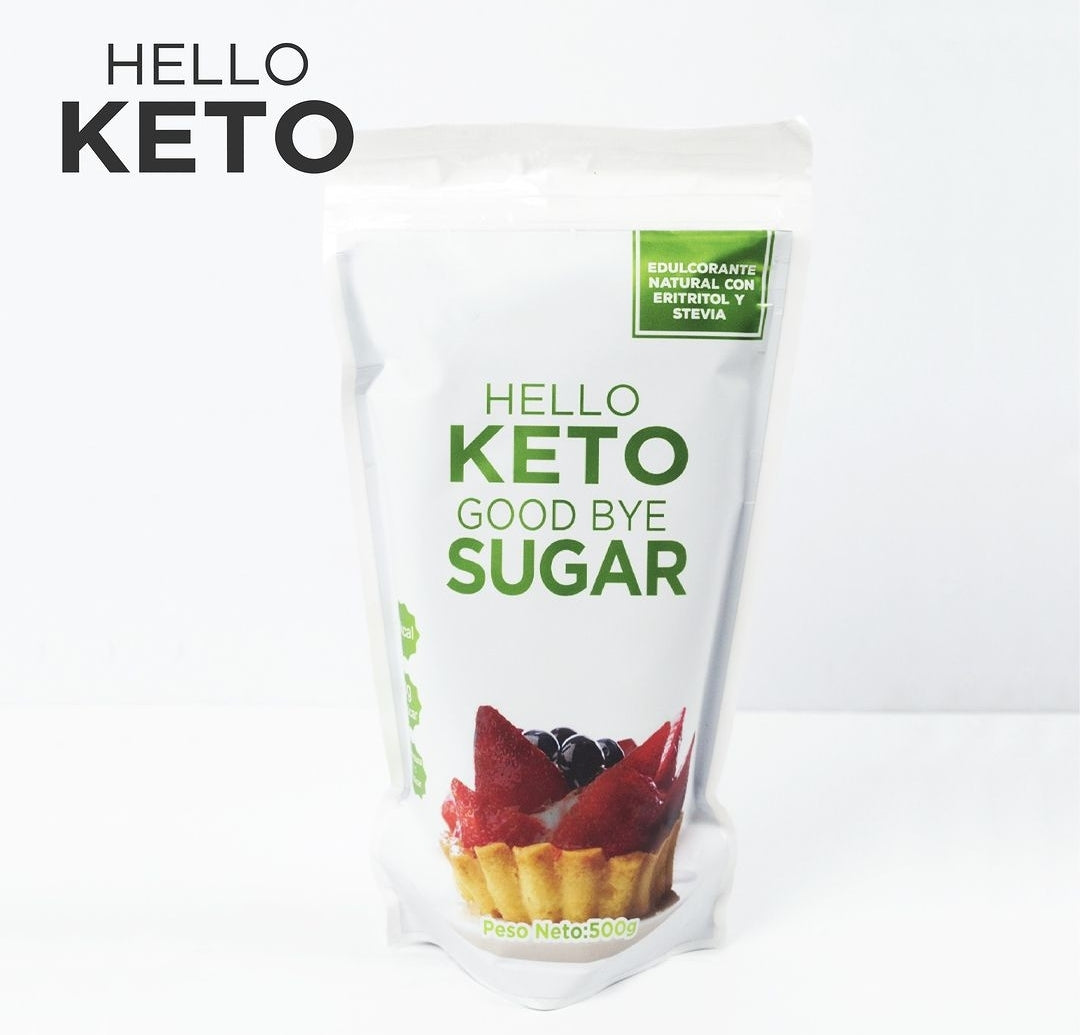 Hello Keto Edulcorante Natural Eritritol y Stevia