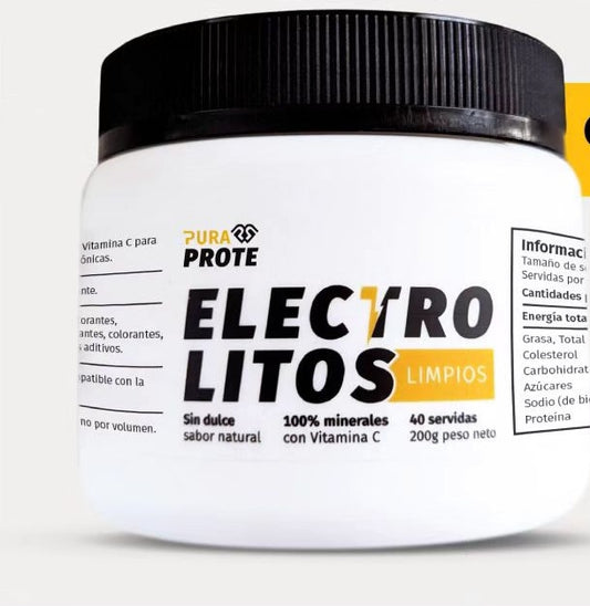 Electrolitos limpios en polvo 200g Pura Prote