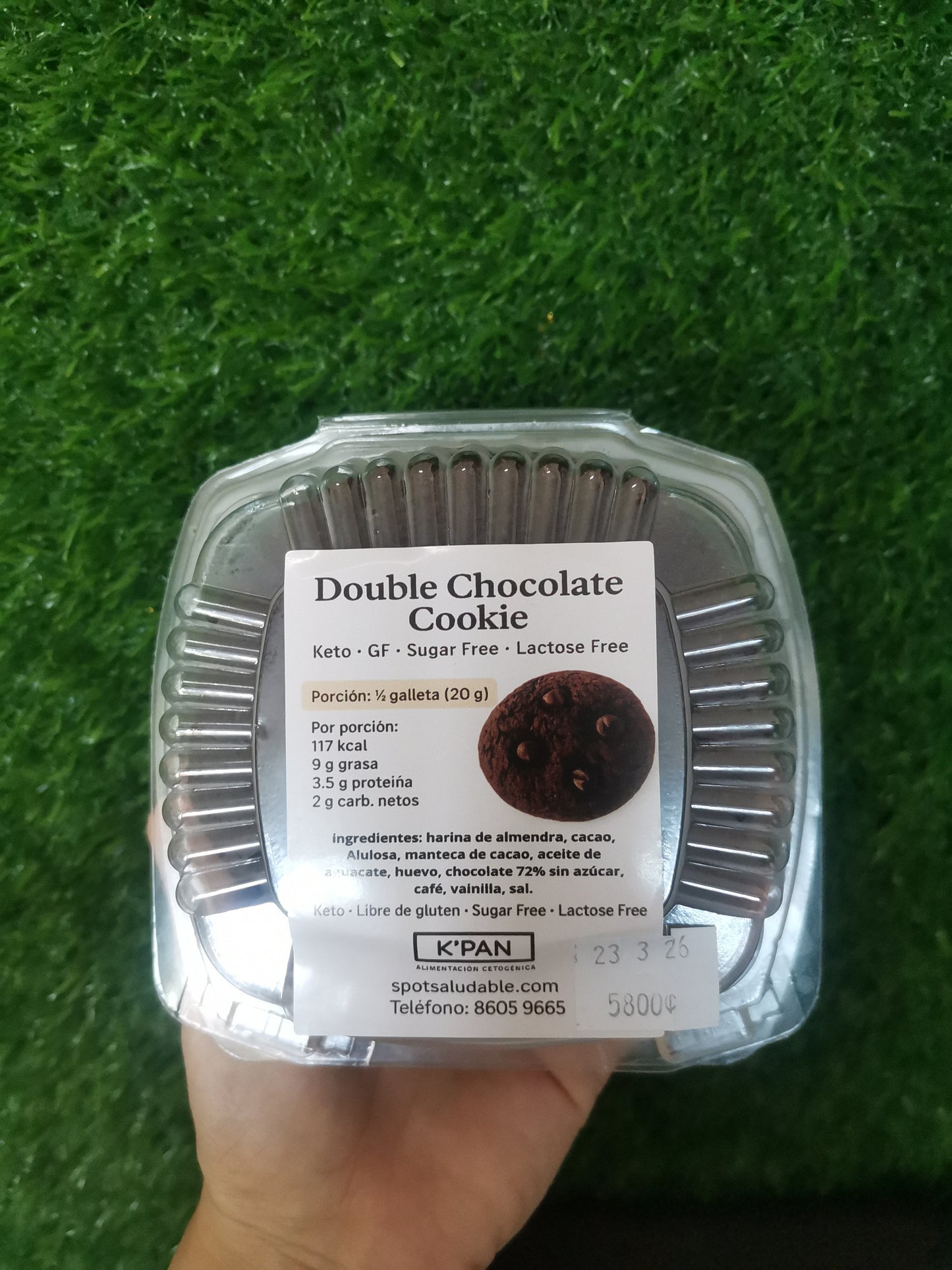 Galletas de Brownie Sugar, lactose & gluten free Keto