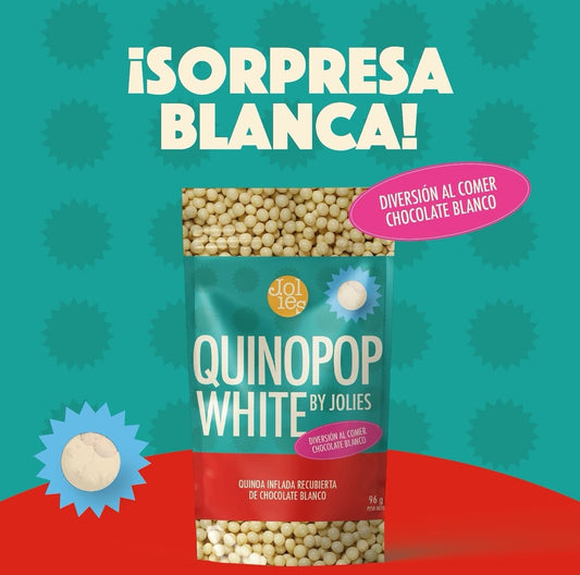 Quino Pops chocolate blanco 96g Jolies
