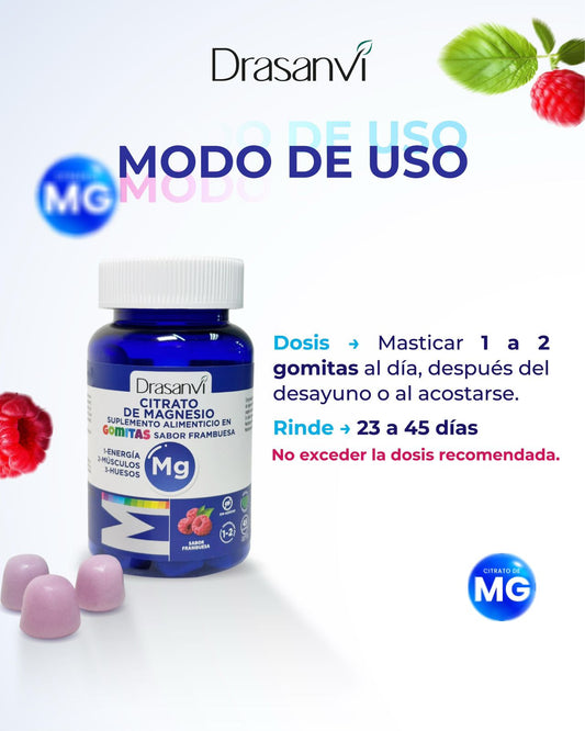 Gomitas de citrato de magnesio Drasanvi